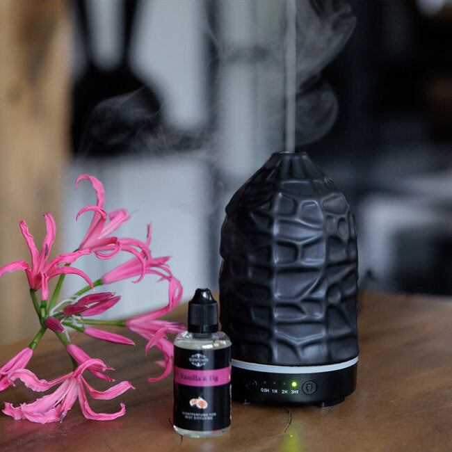 Diffuseur Huiles Essentielles Ultrasonique pour la Maison - Modèle Art Noir