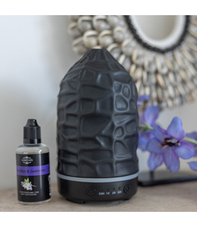 Diffuseur Huiles Essentielles Ultrasonique pour la Maison - Modèle Art Noir