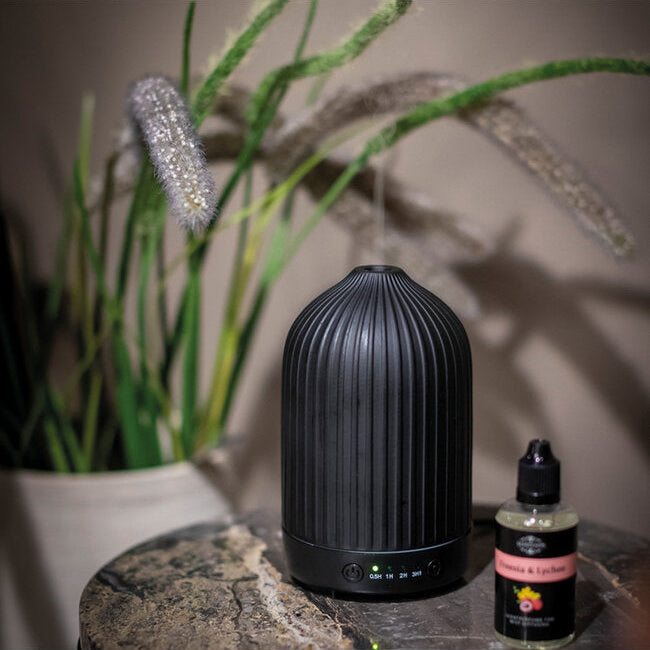 Diffuseur Huiles Essentielles Ultrasonique pour la Maison - Modèle Pur Noir