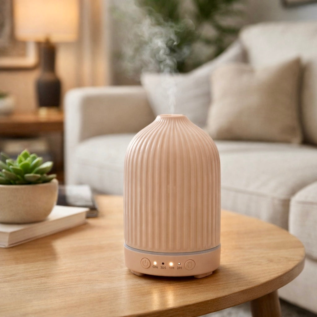 Diffuseur Huiles Essentielles Ultrasonique pour la Maison - Modèle Pur Rose