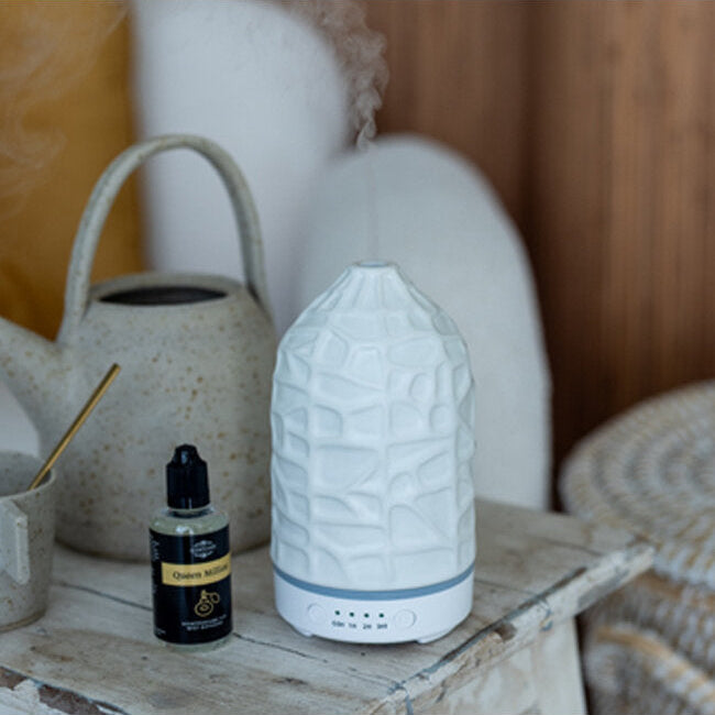 Diffuseur Huiles Essentielles Ultrasonique pour la Maison - Modèle Art Blanc
